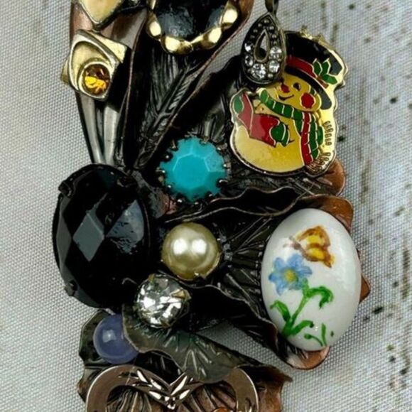 Estate Jewlery  purple mason jar. Mixed lot mystery Purple and Gold. Craftable - Picture 12 of 15